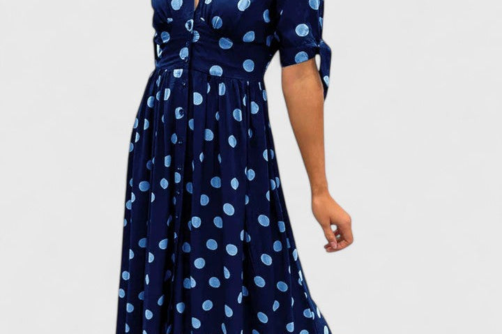 Colette | Sophisticated Polka Dot Dress