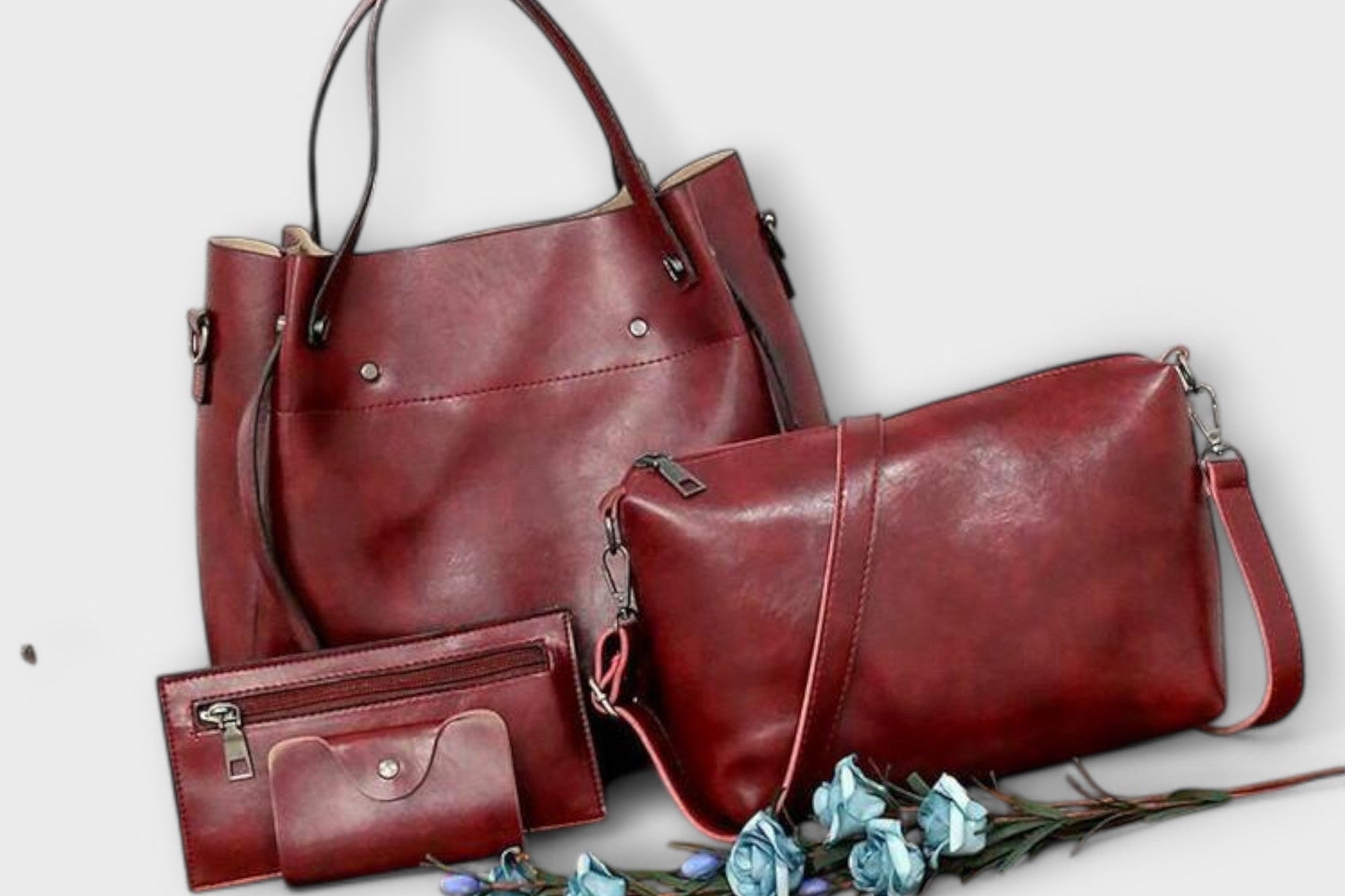 Olivia - 4-Piece Vintage Bag Set