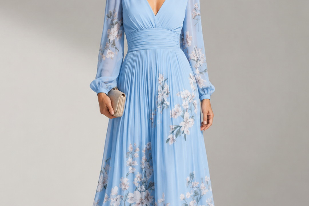 Prescela | Floral Midi Dress