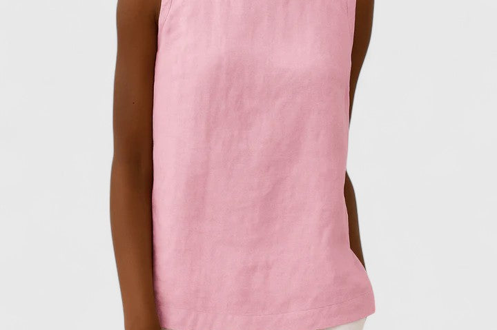 Anastine | Elegant Top with Roll Collar
