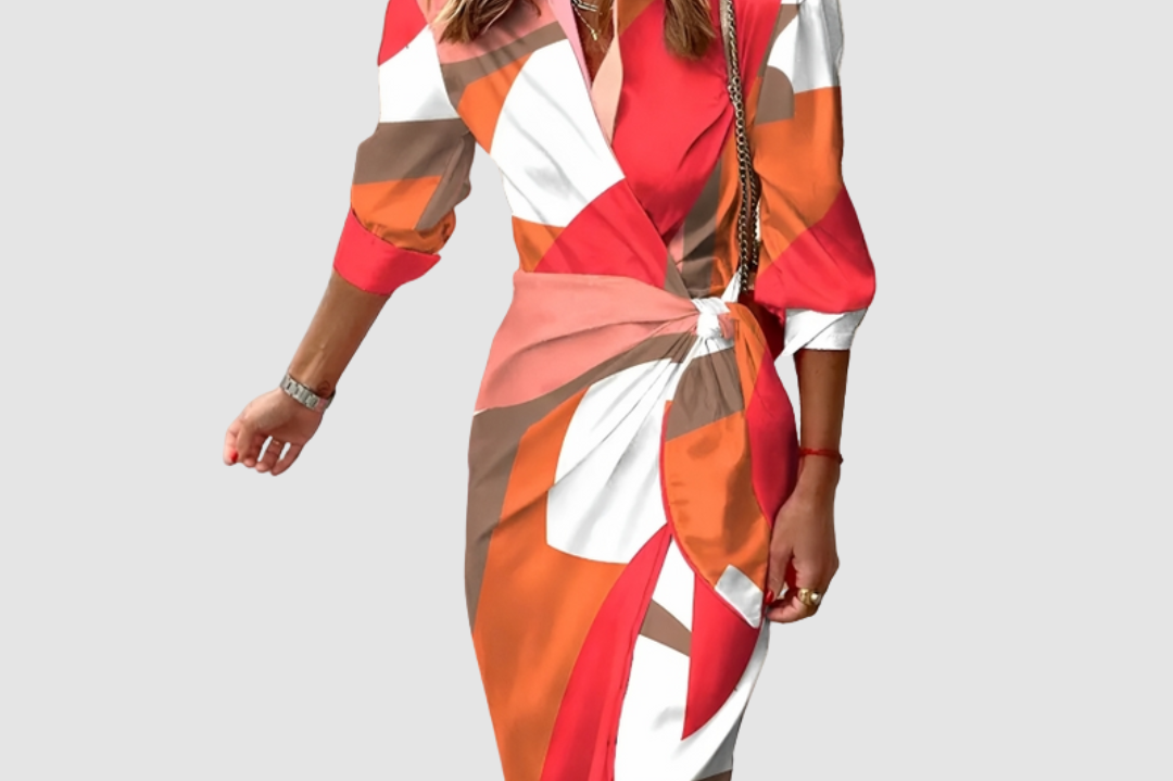 Arlissa | Elegant Striped Dress