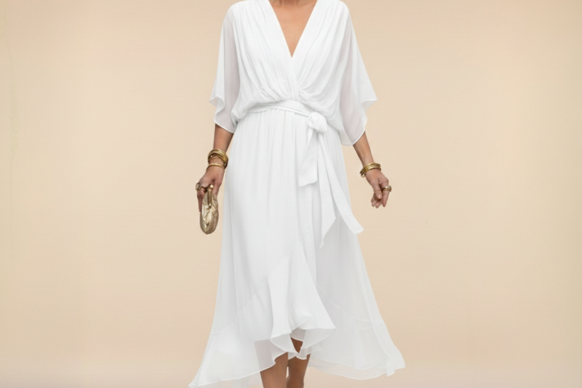 Monica | Elegant V-Neck Dress