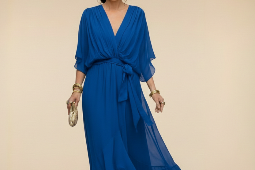 Monica | Elegant V-Neck Dress