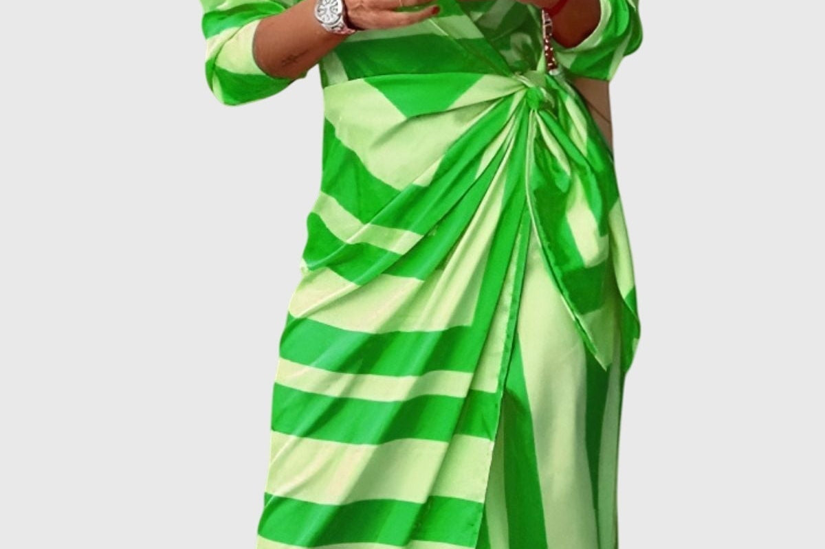 Everly™ | Elegant Wrap Dress with Print