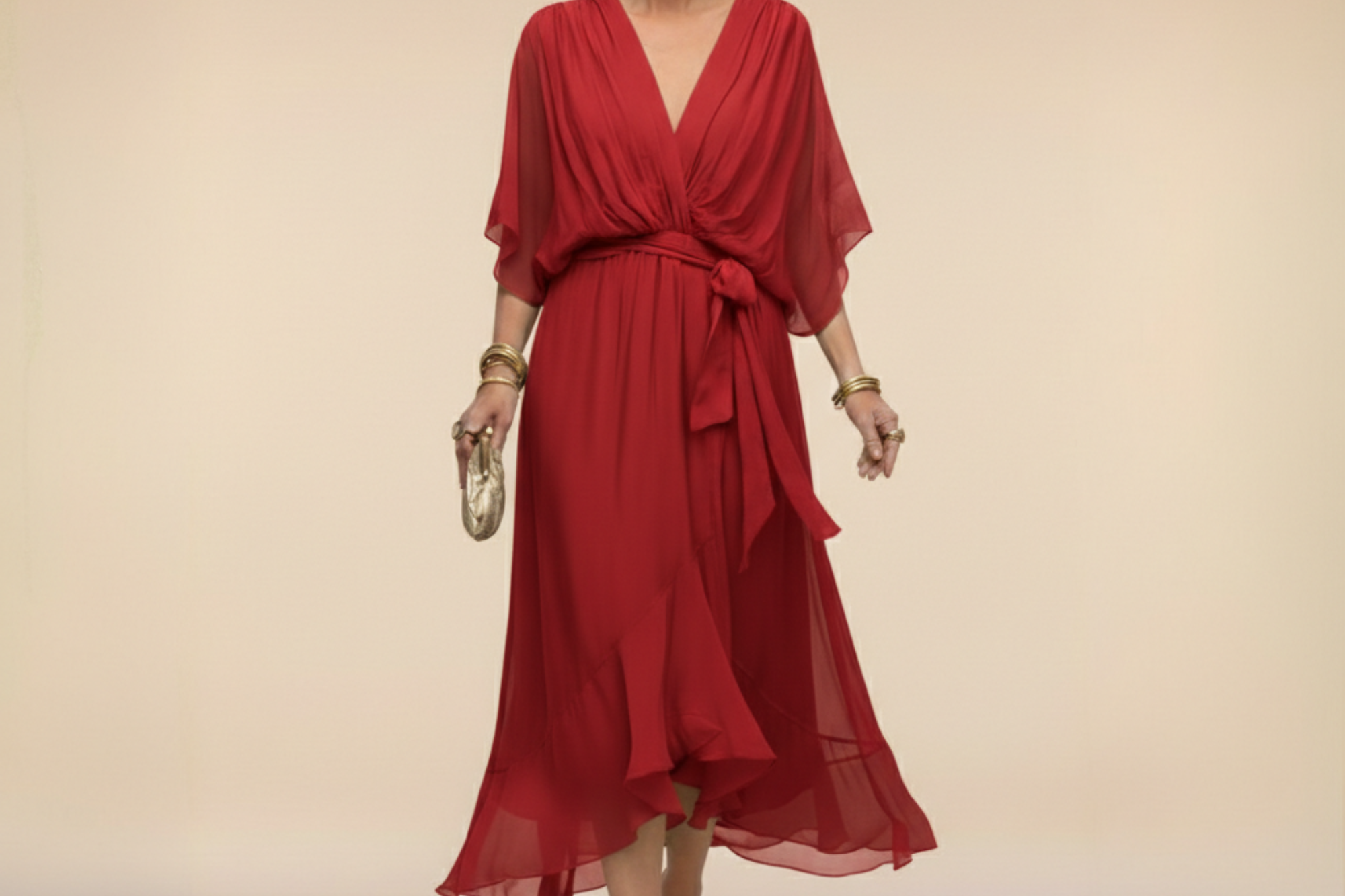 Monica | Elegant V-Neck Dress