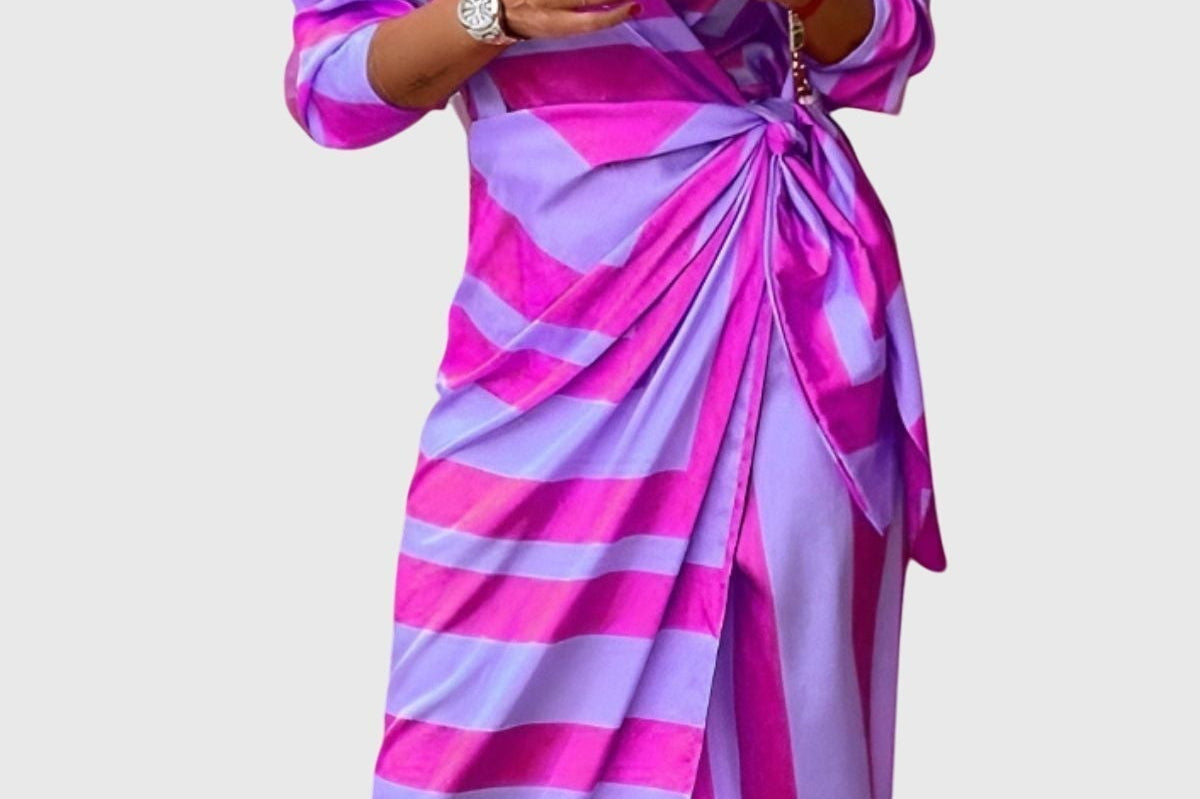 Everly™ | Elegant Wrap Dress with Print