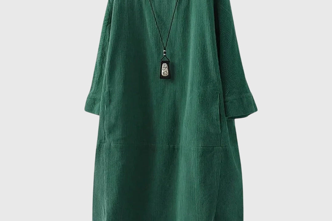 Grace | Relaxed Corduroy Midi Dress