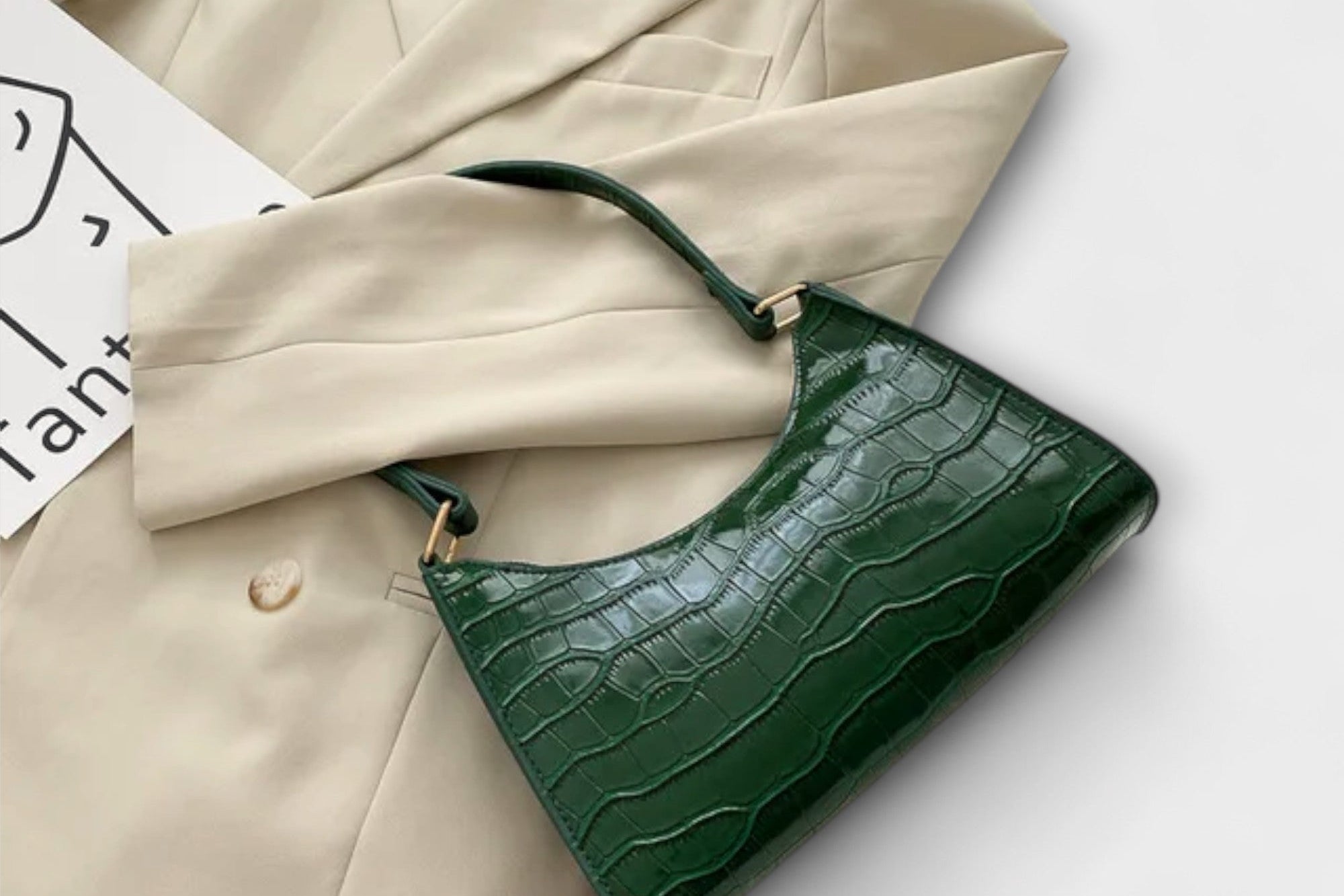 Olivia - Shiny Leather Bag