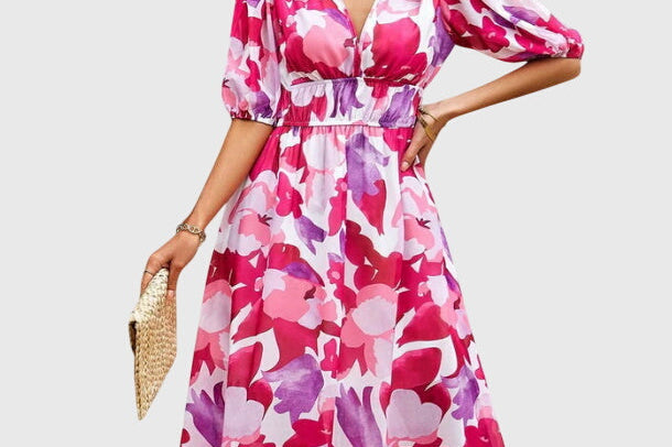 Merlin™ | Flattering Floral Midi Dress