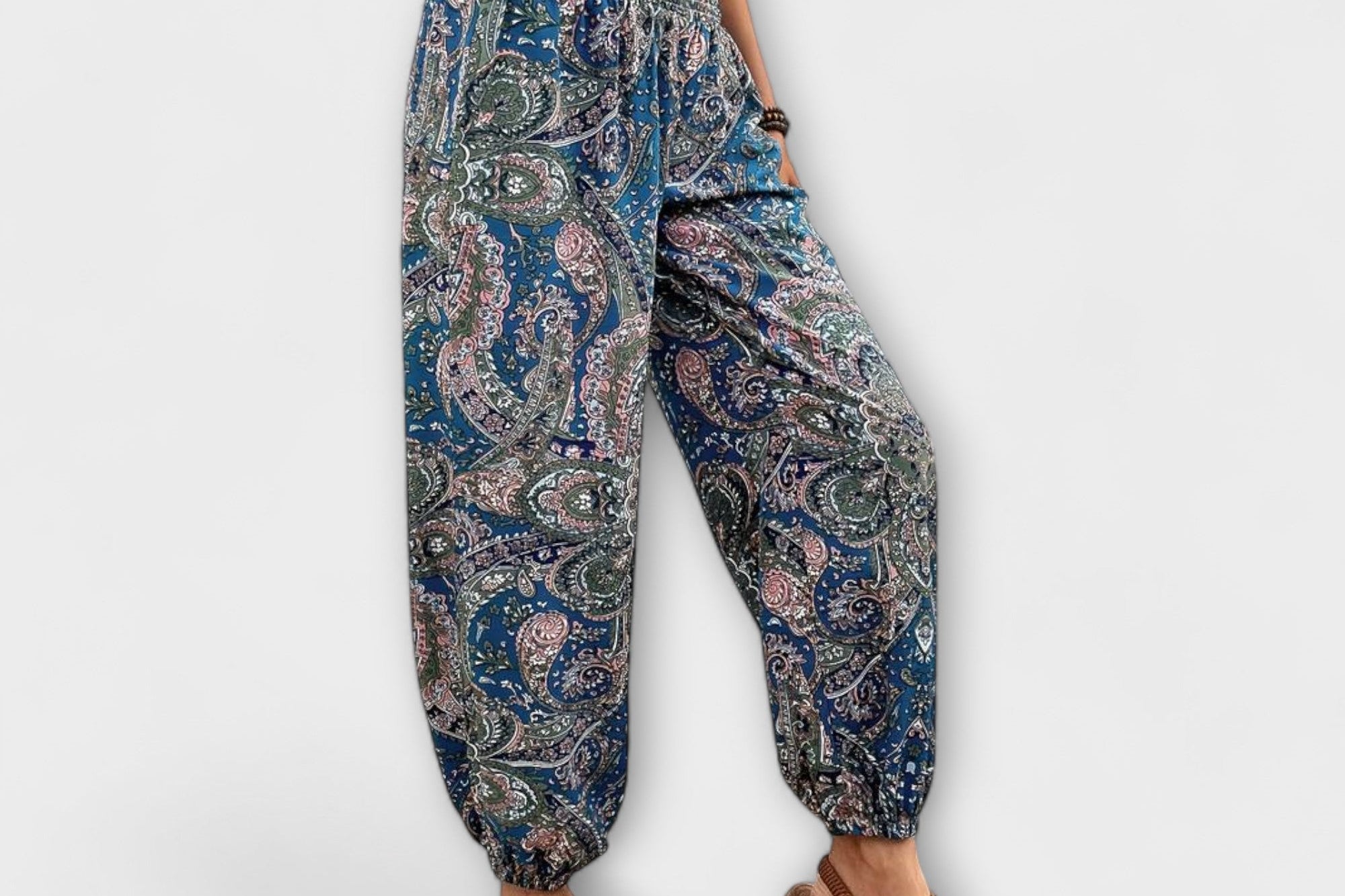 Scarlett - Pants with Ethnic Graphic