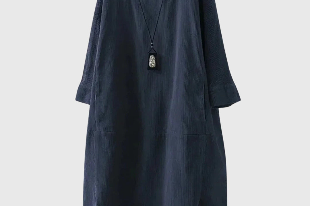 Grace | Relaxed Corduroy Midi Dress