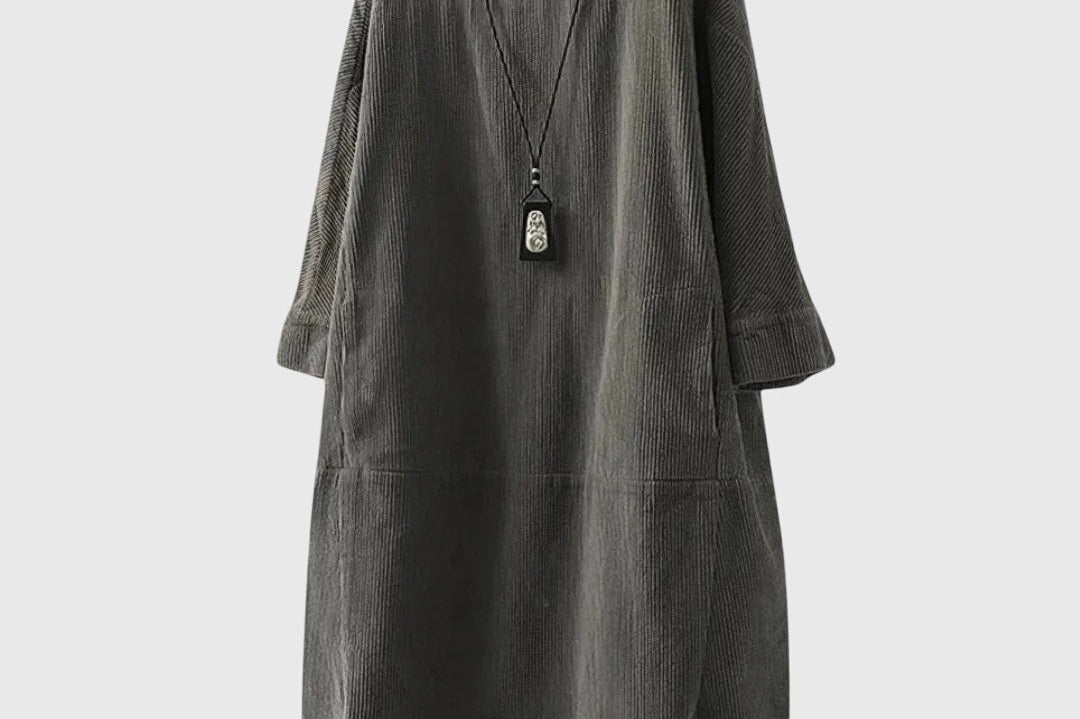 Grace | Relaxed Corduroy Midi Dress