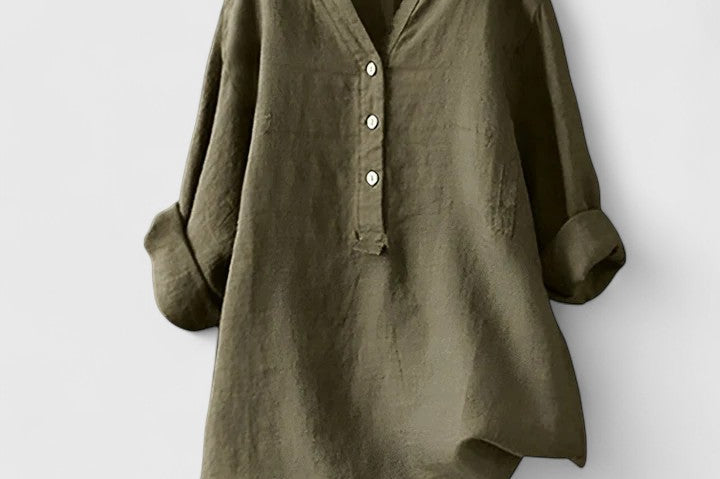 Larienne | Elegant Button-Front Shirt