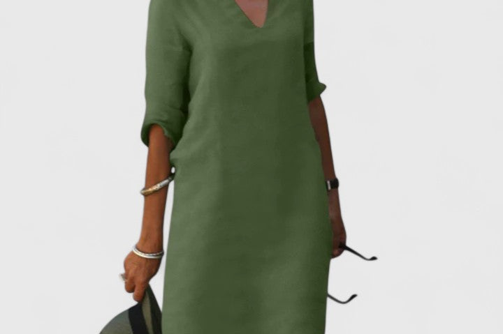 Taylor | Comfortable V-Neck Dress