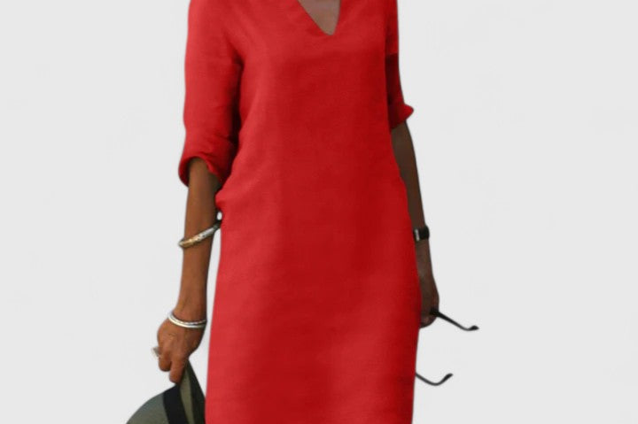 Taylor | Comfortable V-Neck Dress