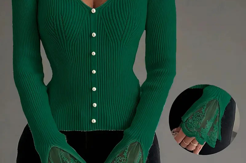 Skylar | Ribbed V-Neck Top