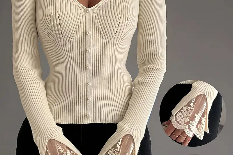 Skylar | Ribbed V-Neck Top