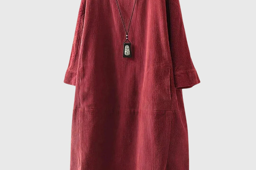 Grace | Relaxed Corduroy Midi Dress