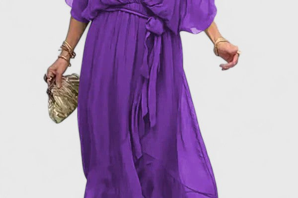 Nada | Elegant V Neck Dress