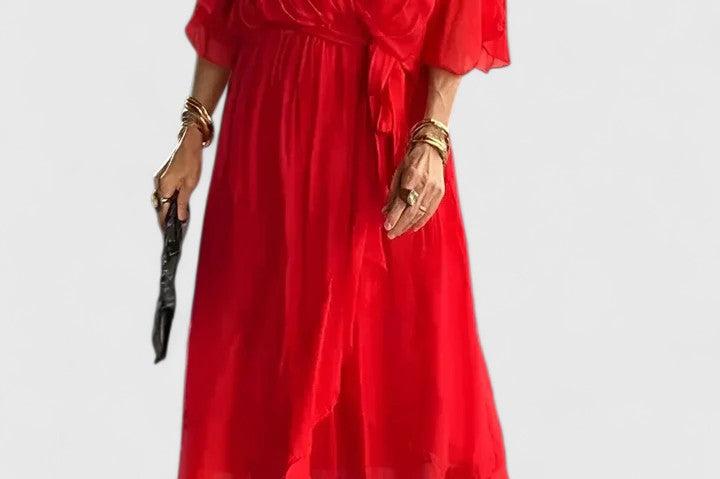Nada | Elegant V Neck Dress