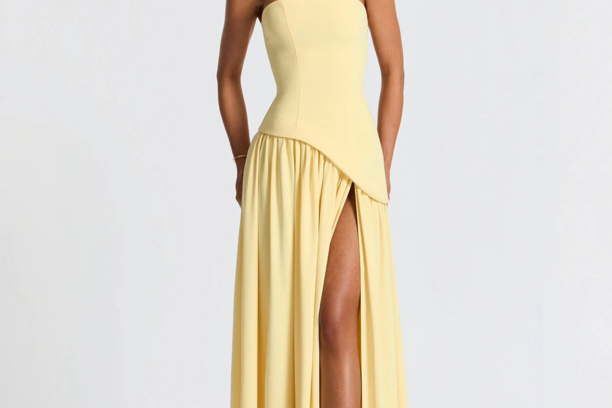 Valentina | Chic Slit Maxi Dress